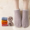 thumbnail image 6 of Dwellite Unisex Fuzzy Socks with Fluffy Warm Slipper Socks Non Slip Grippy Socks Cozy Thick House Socks for Winter Coffee, 6 of 7