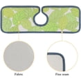 thumbnail image 2 of 3 Pcs SKYSONIC Faucet Absorbent Mat Spring Green Leaf Washable Counter Drying Pads Behind Faucet for Kitchen Bathroom, 2 of 7