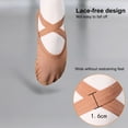 thumbnail image 4 of 1 Pair Girls Ballet Shoes Full Stretch Fabric Dance Shoes Soft Breathable Wear Resistant Lightweight Toddler Dance Slippers Shoes, 4 of 7