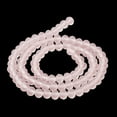 thumbnail image 4 of Transparent Glass Beads Strands Faceted Frosted Rondelle Pink 3.5~3.8mm Hole: 1mm about 113~115pcs/strand 32~33cm, 4 of 5