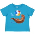 thumbnail image 3 of Inktastic Cute Otter and Beachball Boys or Girls Toddler T-Shirt, 3 of 5