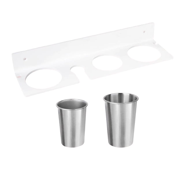 Wall Mounted Acrylic Hair Dryer Holder Bathroom Organizer Storage Rack For Hair Styling Tools