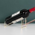 thumbnail image 5 of Creative Red Wine Rack Simple Stainless Steel Wine Shelf Simple Wine Bottle Holder For Home Shop Neatly Processed 3pcs, 5 of 5