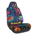 thumbnail image 1 of Wukai Neon Graffiti Urban Art Full Set Car Seat Covers with Soft Padding Universal Auto Front Seats Protector and Cushion Mat, 1 of 5