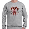 thumbnail image 2 of Cute Candy Canes Long Sleeve Shirt Unisex 2X-Large Grey, 2 of 5