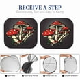thumbnail image 6 of Haiem Red Mushrooms Car Windshield Sun Shade (2 Pieces) Foldable Windshield Sun Shade Car Accessories for Truck SUV Pickup-Medium, 6 of 7