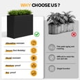 thumbnail image 6 of GONICHA Outdoor Planter Box,Large Rectangular All-Weather Garden Bed for Plants, Flowers, Black, 6 of 8