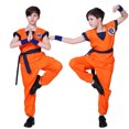 thumbnail image 4 of Trajes de vacaciones de anime Son Goku Carnaval disfraces de anime Cosplay Top/pantalón/cinturón/cola/muñeca/peluca para niños adultos, 4 of 5
