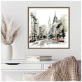 thumbnail image 6 of Amanti Art Illustrated City II New York Framed Canvas Wall Art Print, 6 of 7