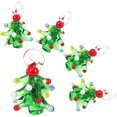 thumbnail image 2 of 5 piezas de dijes de joyería con forma de árbol de Navidad para collares, accesorios para hacer pulseras y manualidades., 2 of 7