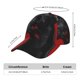 thumbnail image 2 of Fotbe Black Dog Red Background Gorro Clásico de Béisbol, Gorra Ajustable con Broche Snapback, Gorro de Exterior de Algodón Suave, 2 of 6