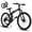 Black, variant on Ecarpat 26 Inch Folding Mountain Bike, 21 Speed Full Suspension Bicycle Dual Disc Brake, Durable Steel Fold Bike for Women and Man