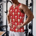 thumbnail image 5 of Pofeuu cute Christmas Moose Print Men's Workout Tank Tops Sleeveless Muscle Gym Shirt Quick Dry-Medium, 5 of 7