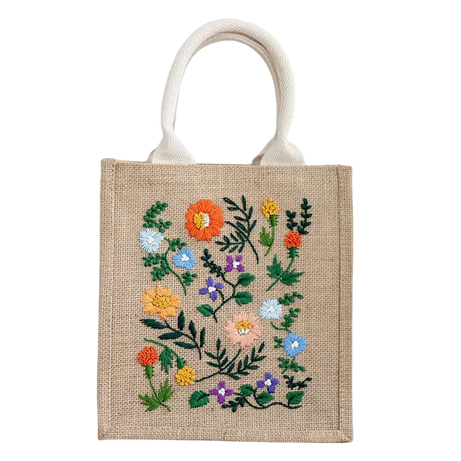 Embroidery Bag Kit Handmade Craft Organizer Bag Embroidery Projects