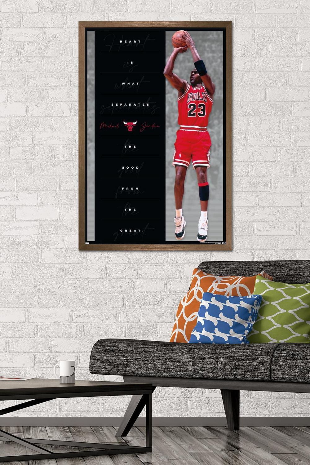 Michael Jordan - Heart Wall Poster, 22.375" x 34"