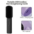 thumbnail image 5 of Cordless Hair Straightener Brush Fast Heating Hot Tool With 3 Heat Settings Travel Styling For All Hair Types(Black), 5 of 7