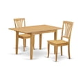 thumbnail image 2 of East West Furniture Norfolk 3-piece Traditional Wood Dining Room Set in Oak, 2 of 4