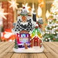 thumbnail image 2 of HUISZJ Christmas Gingerbread House With Light Up For Tabletop Decoration Novelty Toy (ice cream), 2 of 9
