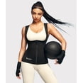 thumbnail image 5 of Chaleco faja sauna Junlan con cierre, negro, talla XL, 5 of 5