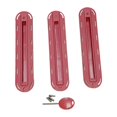thumbnail image 4 of 3Pcs Surfboard Palmes Boîte Tri Palmes Boîte de Remplacement Stand up Paddleboard avec des Clés avec 3 Vis pour Paddleboard Bateau de Surf Canot Gonflable Rouge, 4 of 9