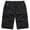 Black, variant on Cargo Shorts for Men Elastic Waist Straight Leg Loose Fit Casual Knee Length Hiking Work Shorts with Pockets
