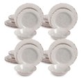 thumbnail image 1 of Gibson Studio California Mauna 12pc Melamine Dinnerware Set, Ice (4 Pack), 1 of 8