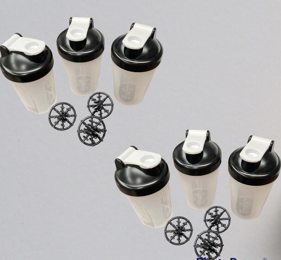 6 Pack! 16oz Fitness Shaker Cup