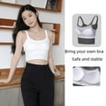 thumbnail image 2 of Beautiful Back Sling Small Vest Women's Outer Wearing Summer Thin Underwear with Chest Pad Base Inner Strapless Black and White Top, 2 of 5