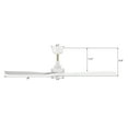 thumbnail image 3 of 52" DC Motor Smart Ceiling Fan with Remote No Light for Bedroom Living Room White and Gold, 3 of 5