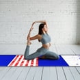 thumbnail image 6 of BalanceFrom 10x4 Feet 4-Panel Folding Gymnastics Mat with 2-Inch Padding and 8-Foot Foldable Balance Beam Training Set for Home or Gym, Stars/Stripes, 6 of 12