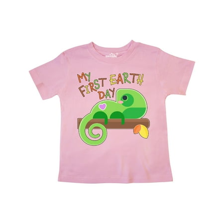 

Inktastic My First Earth Day- cute lizard Gift Toddler Boy or Toddler Girl T-Shirt
