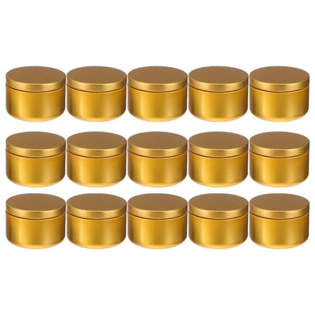 

Lixi 24 Pcs Aluminum Candle Tin Round Candle Containers Practical Candle Jars