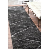 nuLOOM Thigpen Contemporary Area Rug, Dark Grey, 2' x 6'