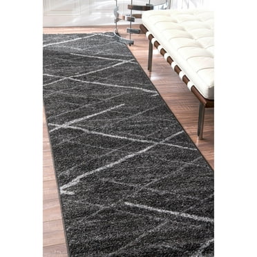 nuLOOM Thigpen Contemporary Area Rug, Dark Grey, 2' x 6'