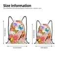 thumbnail image 4 of Kdxio Flowers And Birds Watercolor Print Drawstring Backpack Bag,Waterproof Draw String Back Sack, Gym Drawstring Bags Swim Bag For Unisex, 4 of 9