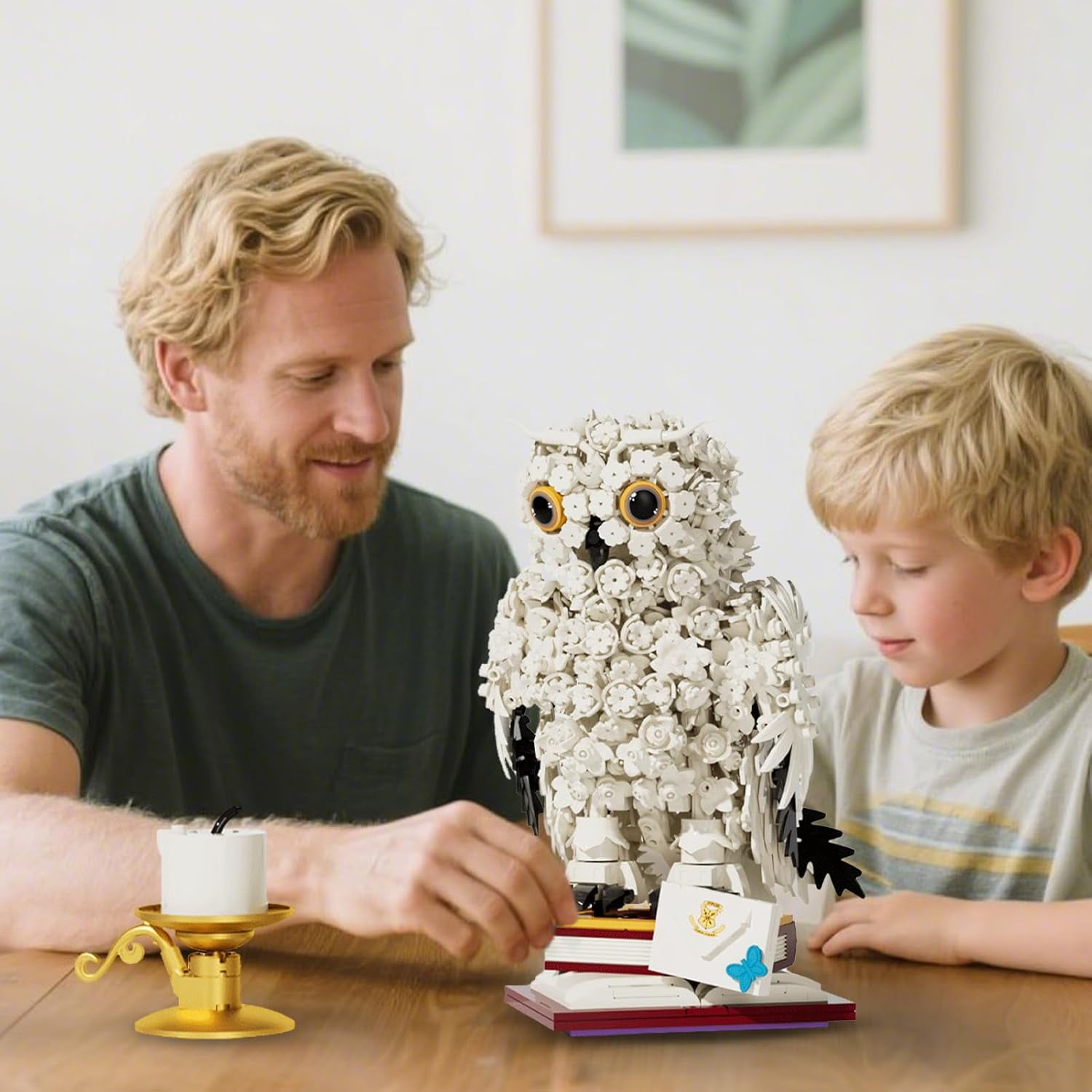 Honchoes Harry Owl Building Blocks Set Compatible with Lego Potter Animal Bird Model for Adults 1239 Pcs