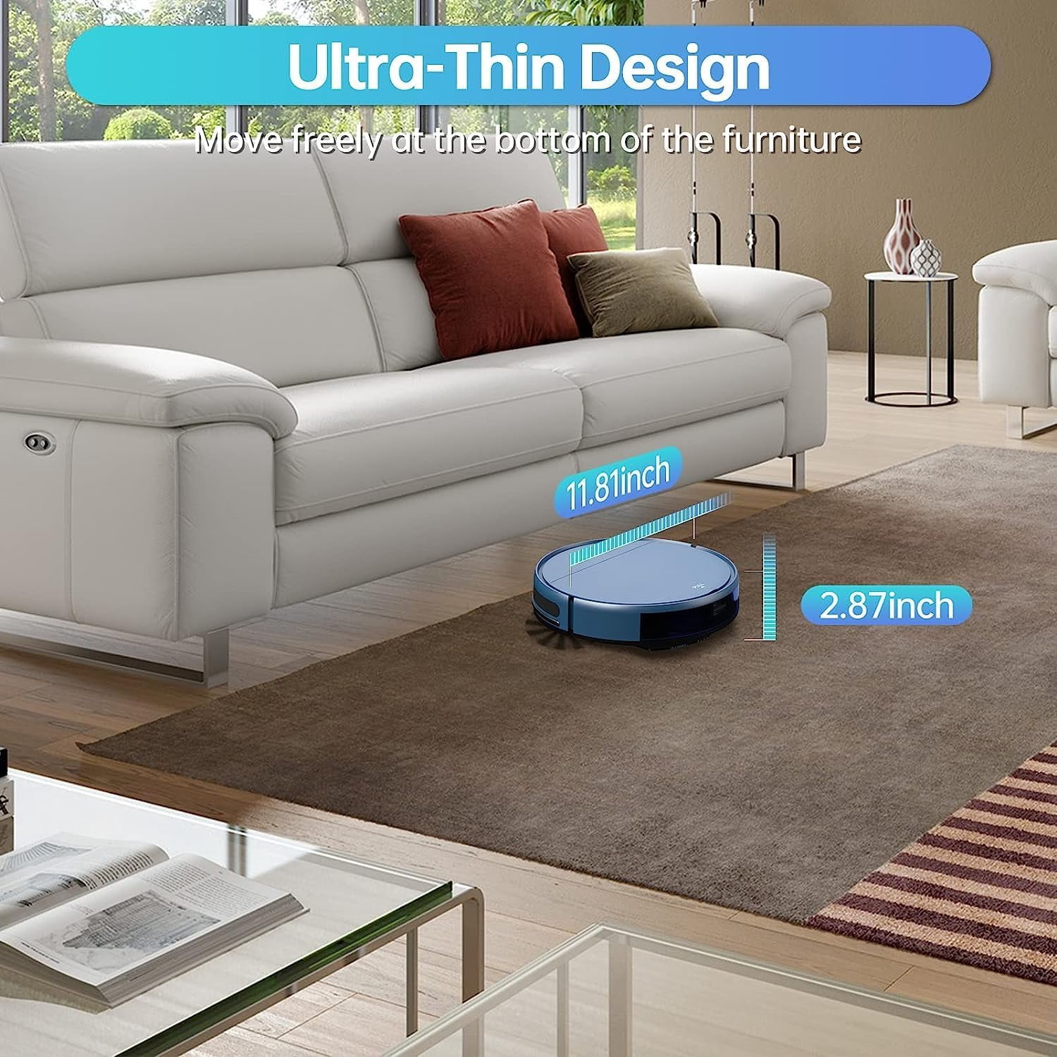 ONSON Robot Vacuum Cleaner, Robot Vacuum and Mop Combo with WIFI/Alexa for Pet Hair and Hard Floor