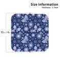 thumbnail image 2 of Honeii Beautiful Snowflake Butterfly Print Leather Coaster Set of 4, Ideal for Safeguarding Your Furniture from Drinks Spills and Effortless Cleanup-Square, 2 of 6