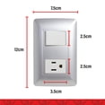 thumbnail image 3 of KIT 2 PLACAS CON 1 APAGADOR Y 1 CONTACTO SILVER Sanelec SILVER 4497, 3 of 5