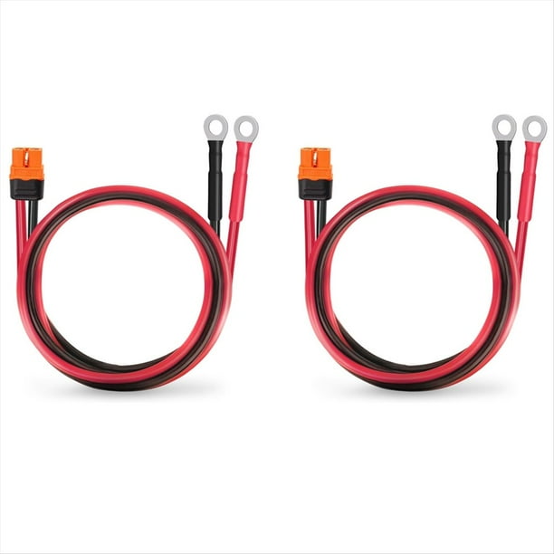 Cable de Extensión XT60i con Terminal de Junta Tórica, Conector Hembra de 10 AWG A Junta Tórica, para Generadores Solares de Centrales Eléctricas.
