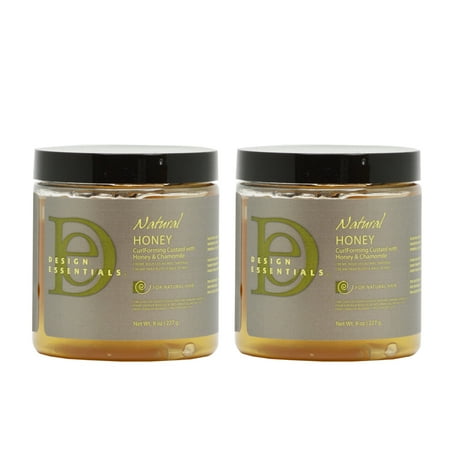Design Essential Natural Honey Curl Forming Custard 8oz Pack Of 2