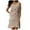 A-Khaki342, variant on Womens Embellished Layered Dress Sleeveless Crew Neck Party Evening Shift Dress Navy L