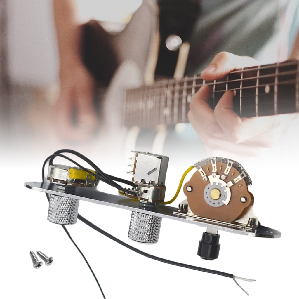 Guitar Control Plate Featuring Push Pull Wiring Harness Switches Knobs Suitable for Diverses Sound Selection and Durabil