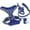 Blue, variant on GM Pets Walking Pet Harnesses, Red, L