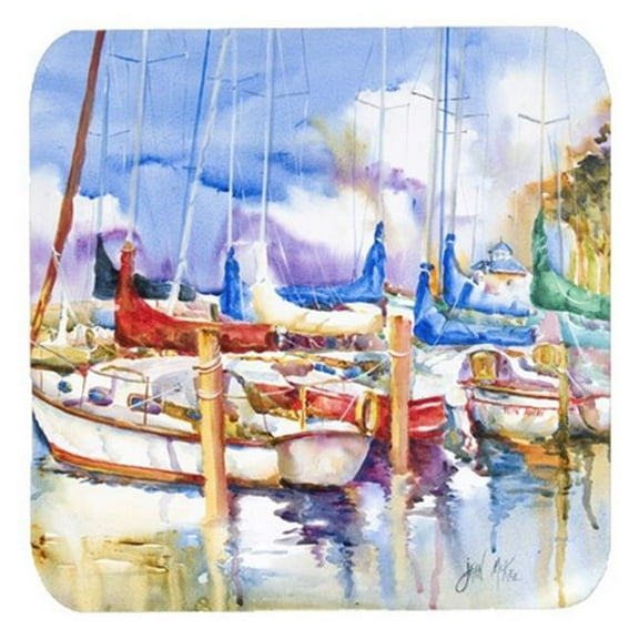 Runaway Sailboats Foam Coasters, Set Of 4