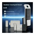 thumbnail image 2 of 3D Face Recognition Waterproof Smart Door Lock Fingerprint Password Old Style Bull ,Keyless Entry Design, 2 of 5