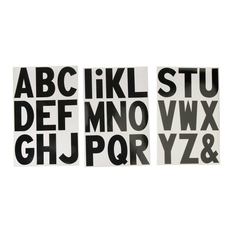 Fancy Alphabet Letters Paper Stickers, 3/4-Inch, 54-count