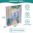 thumbnail image 3 of FORMRS 3 Ring Binder with Pockets 1.5" D-Rings Clip Board 200 Sheets Capacity, Seaside Boat, 3 of 8