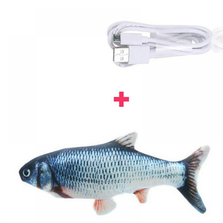 Electric Fish Cat USB Toy Singing and Talking Simulation Jumping Fish Dog  Toy USB Charging Cat and Dog Toy SP99
