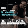 thumbnail image 3 of Nutrex Research Outlift Clinically Dosed Pre Workout Powder with Creatine, 8G Citrulline, BCAA - Energy, Performance, Pump Preworkout Supplement for Men & Women (22 Servings, Miami Vice), 3 of 8